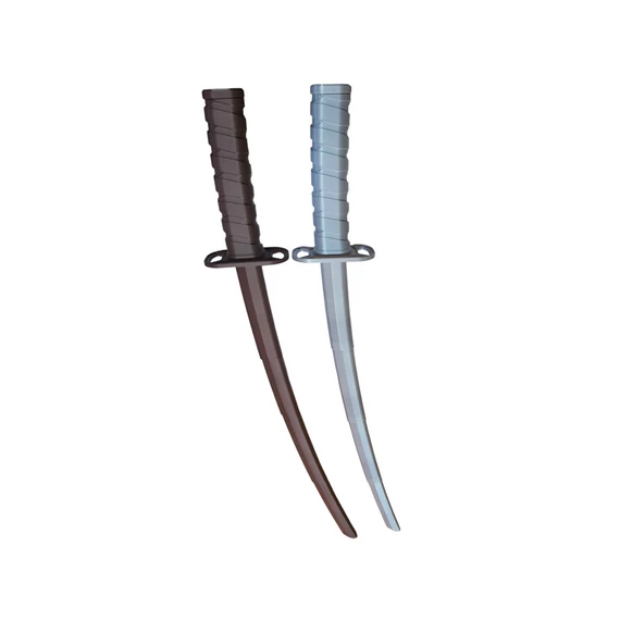 Gyerekeknek készült összecsukható 3D nyomtatott játék katana többféle színben, PETG-ből
