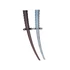 Gyerekeknek készült összecsukható 3D nyomtatott játék katana többféle színben, PETG-ből